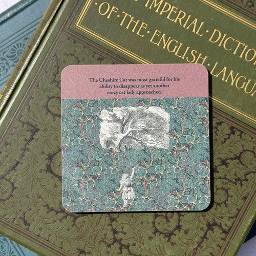 Cheshire Cat Crazy Cat Lady Coaster