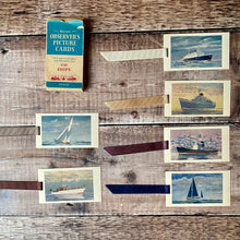 Load image into Gallery viewer, Ship (Observer&#39;s Picture Cards) repurposed bookmark.