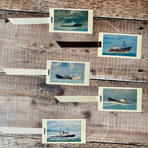 Ship (Observer's Picture Cards) repurposed bookmark.
