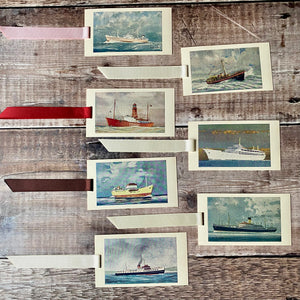 Ship (Observer's Picture Cards) repurposed bookmark.
