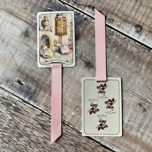 Brambly Hedge repurposed card game bookmarks.