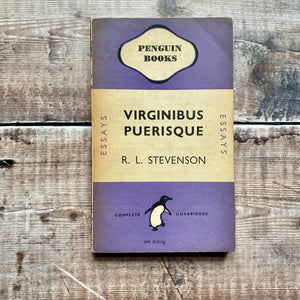 Virginibus Puerisque by R. L. Stevenson.  Penguin Books paperback 548.  1946.