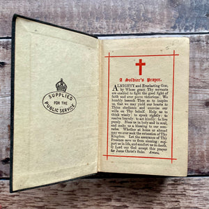 The Soldier's Bible with 1928 Royal Berkshire Regiment stamp