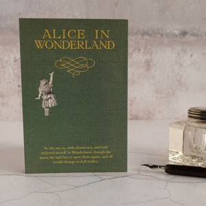 Alice's Adventures In Wonderland quotation card.