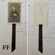 Load image into Gallery viewer, Bookmark made from a Victorian Carte de Visite