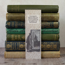 Load image into Gallery viewer, Bookshelf layout humour bookmark featuring a Sherlock Holmes illustration.