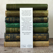 Load image into Gallery viewer, Pride and Prejudice bookmark.  It is a truth universally acknowledged...