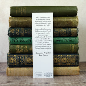 Pride and Prejudice bookmark.  It is a truth universally acknowledged...
