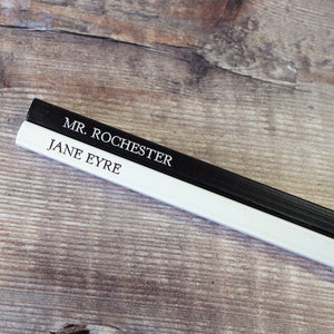 Jane Eyre & Mr. Rochester pencil pair
