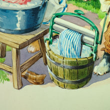 Load image into Gallery viewer, Original children&#39;s book illustration painting of cats and dogs.