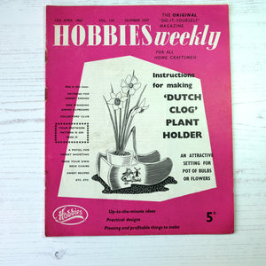 1960 vintage Hobbies Weekly magazines. Craft/diy projects with templates and instructions.