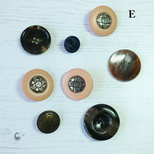 Load image into Gallery viewer, Buttons.  Various vintage buttons.  Small sets and mixed selections.
