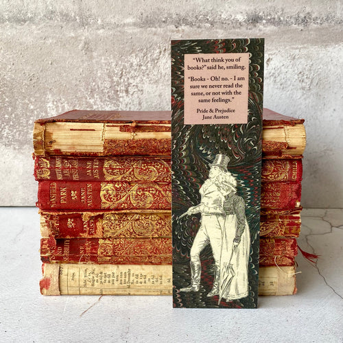 What Think You of Books?  Jane Austen, Pride and Prejudice bookmark.