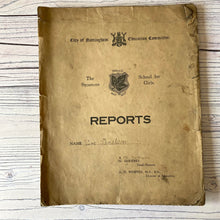 Load image into Gallery viewer, SALE Vintage ephemera selection - 1939 school report, shorthand books, exercises, photographs