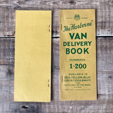 Load image into Gallery viewer, Vintage Van Delivery books (one part used).  Gummed number tickets.