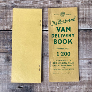 Vintage Van Delivery books (one part used).  Gummed number tickets.