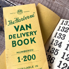Load image into Gallery viewer, Vintage Van Delivery books (one part used).  Gummed number tickets.