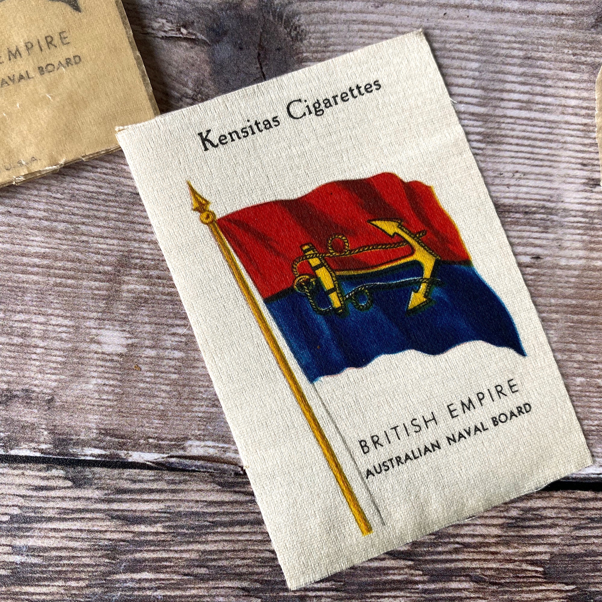Cigarette silks Flags of the British Empire series Kensitas