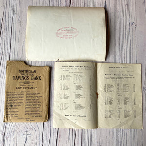 SALE Vintage ephemera selection - Peck's recipes, Savings envelope, photographs