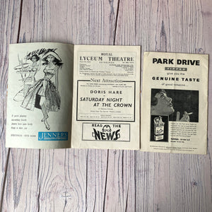 SALE Theatre programmes & Theatre World Magazines 1940s, 1950s, 1960s, Apollo, Strand