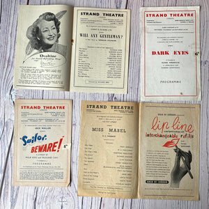 SALE Theatre programmes & Theatre World Magazines 1940s, 1950s, 1960s, Apollo, Strand