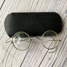 Load image into Gallery viewer, Vintage wire frame spectacles, early 20th century with case (1920s?)