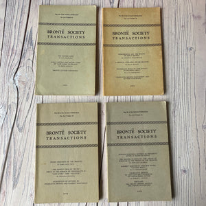 SALE Brontë Society Transactions 1971, 1972, 1973, 1974 (4 issues)