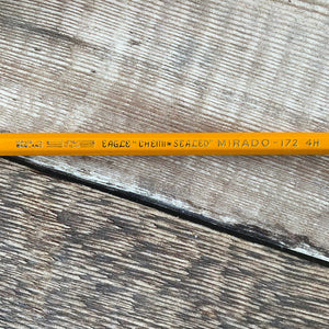 Eagle Mirado 4H pencils in box (6 pencils).  Wonderful graphic design box.