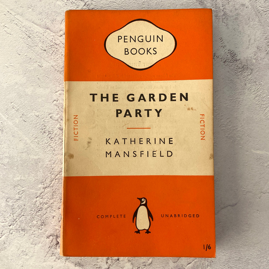 The Garden Party by Katherine Mansfield.  Penguin Books paperback 799.  1951.