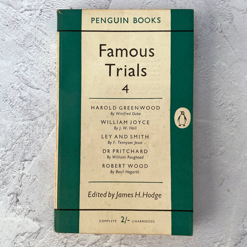 Famous Trials 4.  Penguin Books paperback.  983.  1954.