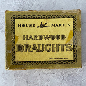 Hardwood Draughts by House Martin in a box (one damaged).