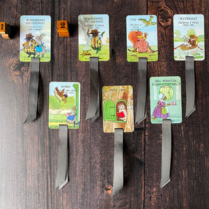 Little Grey Rabbit bookmark repurposed from a vintage card game.