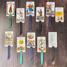 Load image into Gallery viewer, Tarot card bookmark.  Repurposed from a vintage 1JJ Swiss deck.