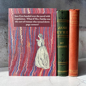 Print (A5).  Jane Eyre book lender humour.