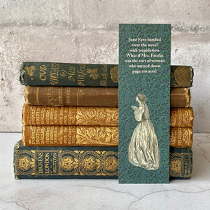 Jane Eyre humorous bookmark for those who nervously lend out books.