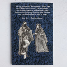 Load image into Gallery viewer, SALE Set of 3 Jane Eyre quotation cards.  Charlotte Brontë classic literature cards.