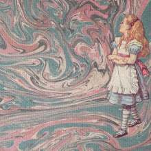 Load image into Gallery viewer, Print (A5) Through The Looking-Glass Alice in Wonderland quotation.