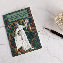Load image into Gallery viewer, Sale shopping humour card featuring Lydia Bennet from Jane Austen&#39;s Pride &amp; Prejudice.