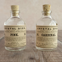 Load image into Gallery viewer, Small penny dye bottle featuring an original Victorian label
