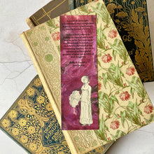 Load image into Gallery viewer, Pride and Prejudice quotation bookmark.  It is a truth universally acknowledged...