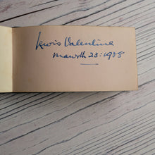 Load image into Gallery viewer, 1930s autograph book (camp, Eisteddfod etc) and 1958 diary