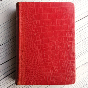 Red leather bound Cowper's Poetical Works 1905