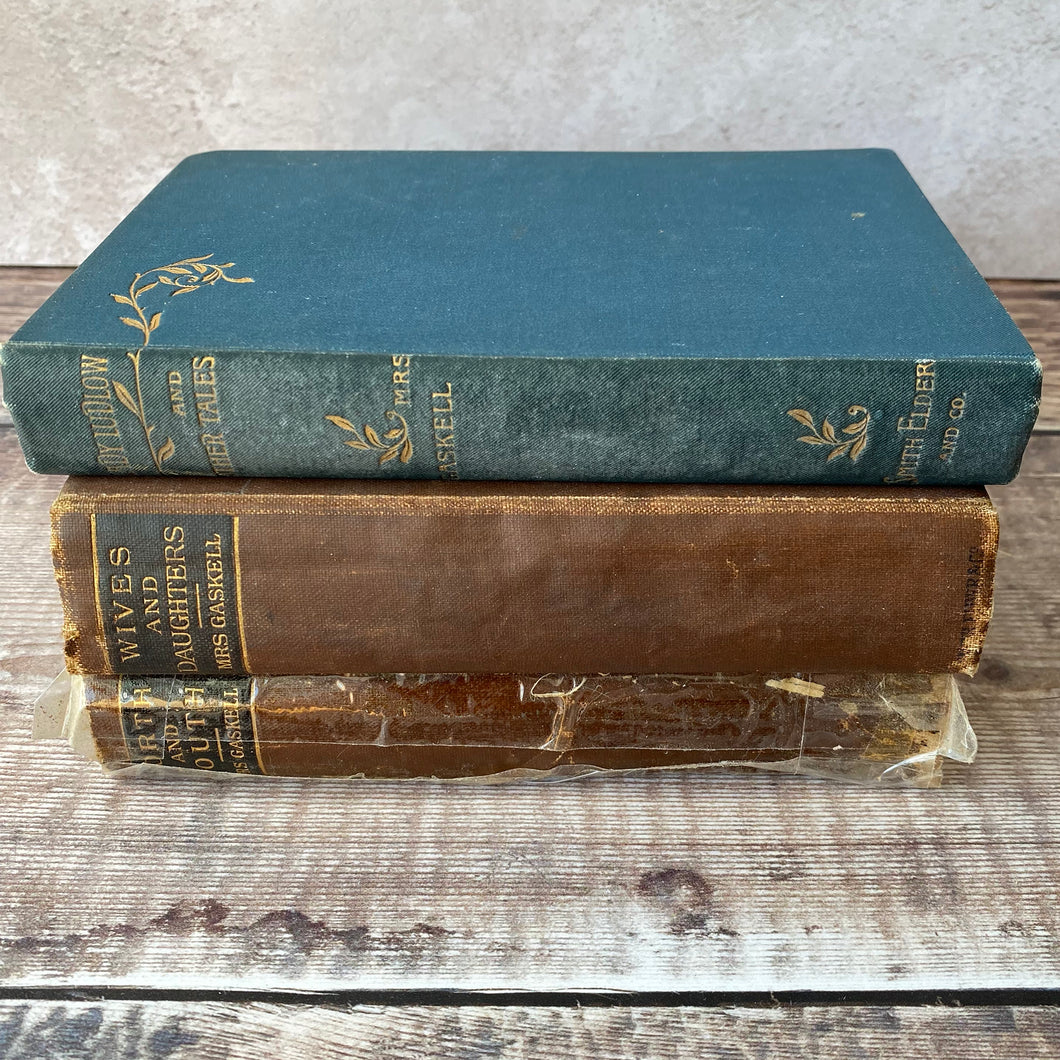 Mrs. Gaskell Victorian Smith Elder & Co editions 3 volumes.
