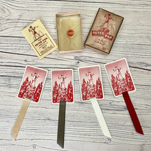 Load image into Gallery viewer, Peter Pan bookmarks made from a vintage card game.