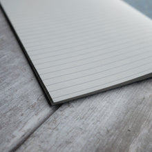 Load image into Gallery viewer, Writer&#39;s Block Sherlock Holmes notebook A5 slimline, lined pages.