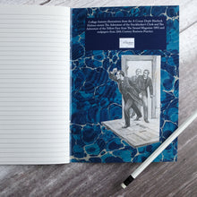 Load image into Gallery viewer, Writer&#39;s Block Sherlock Holmes notebook A5 slimline, lined pages.