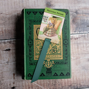 Woodland Snap vintage card game bookmark.  Racey Helps illustrations.
